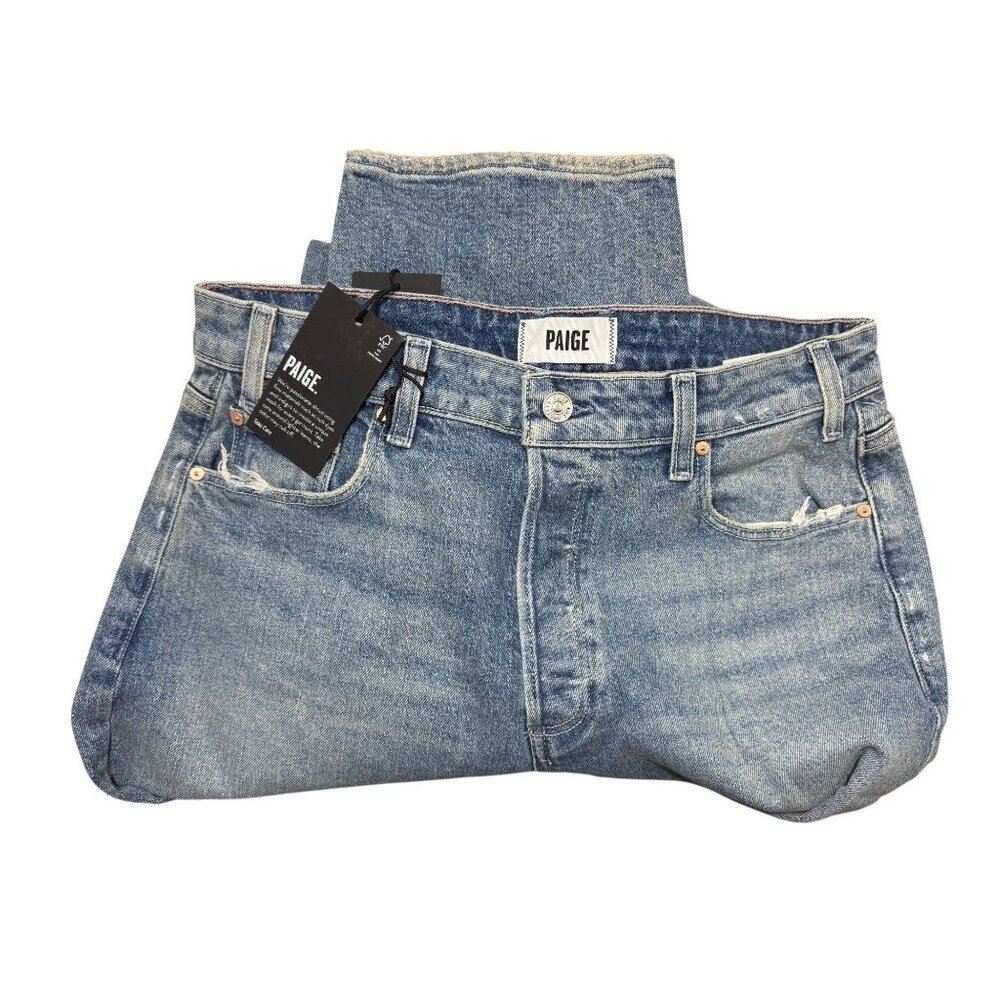 Paige Vintage Womens Alexis High Rise Distressed Ankle Barrel Jeans Sz 30 New - Picture 7 of 14